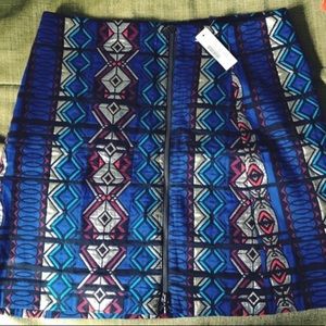 J Crew pattern skirt